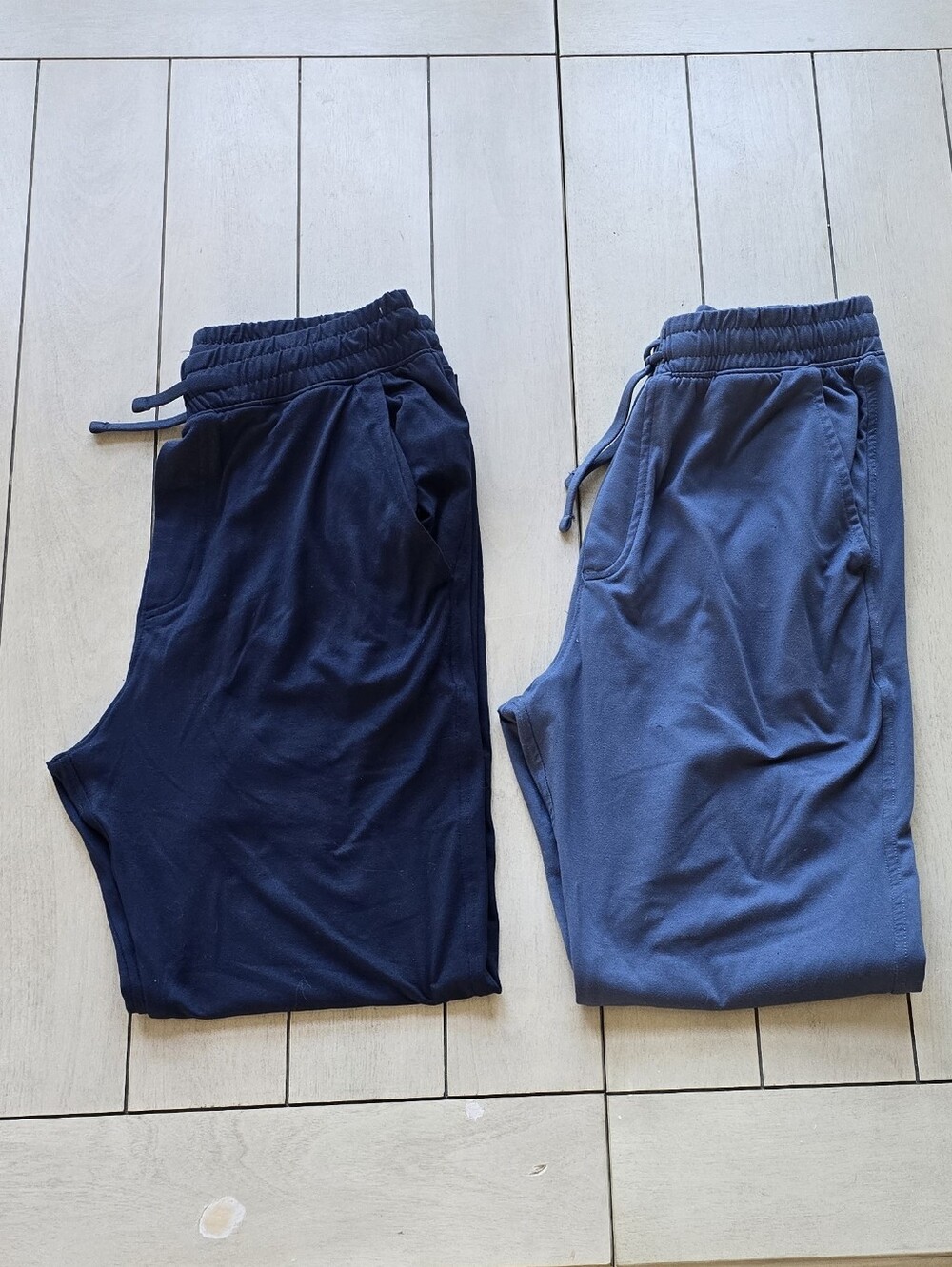 Boys Navy & Blue Jogger Sweatpants – 2 Pair Bundle – Size 11/12